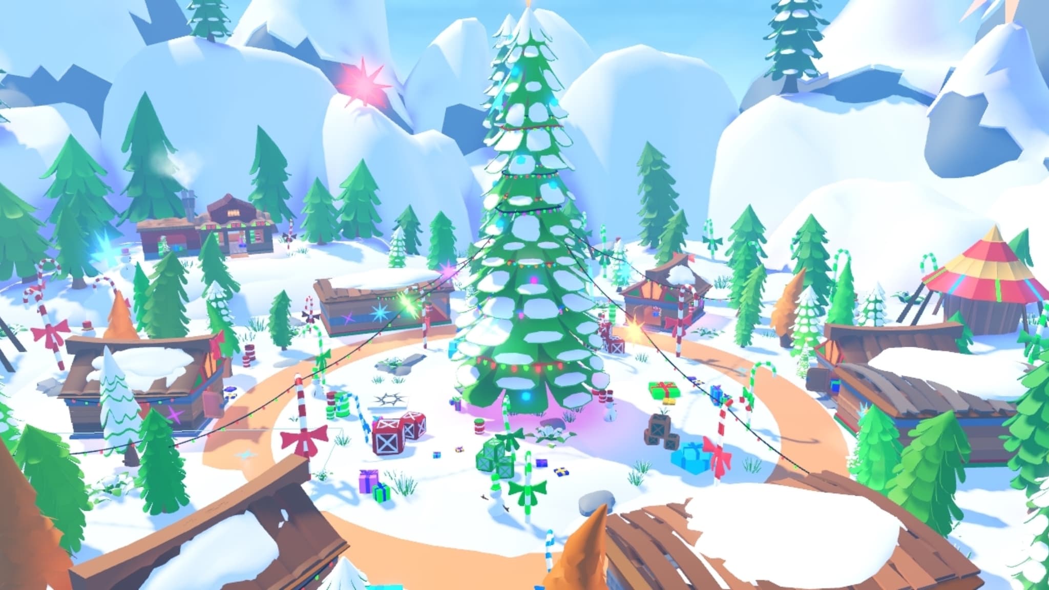 Low Poly Christmas Map 🎄