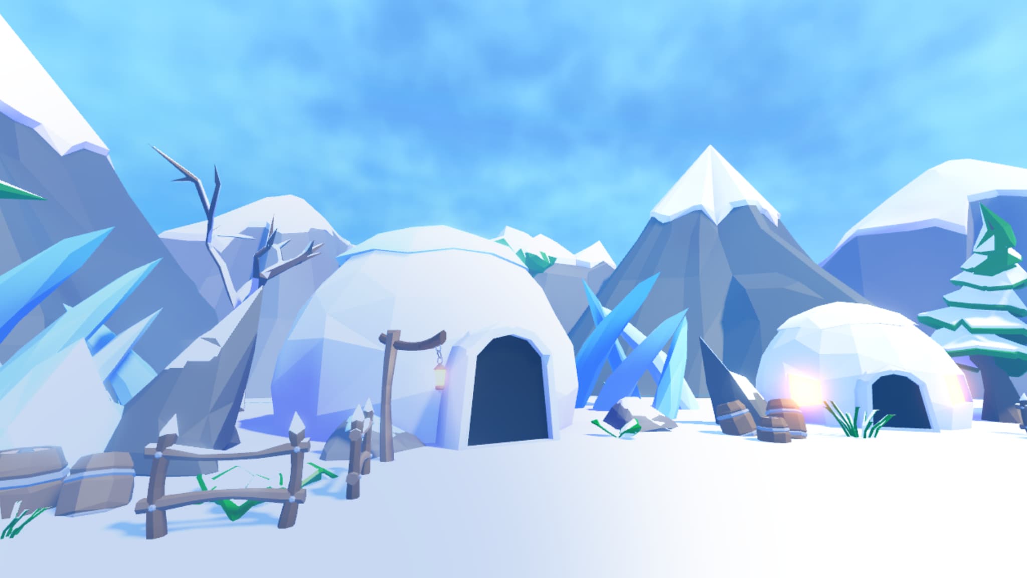 Low Poly Snow Map ❄️