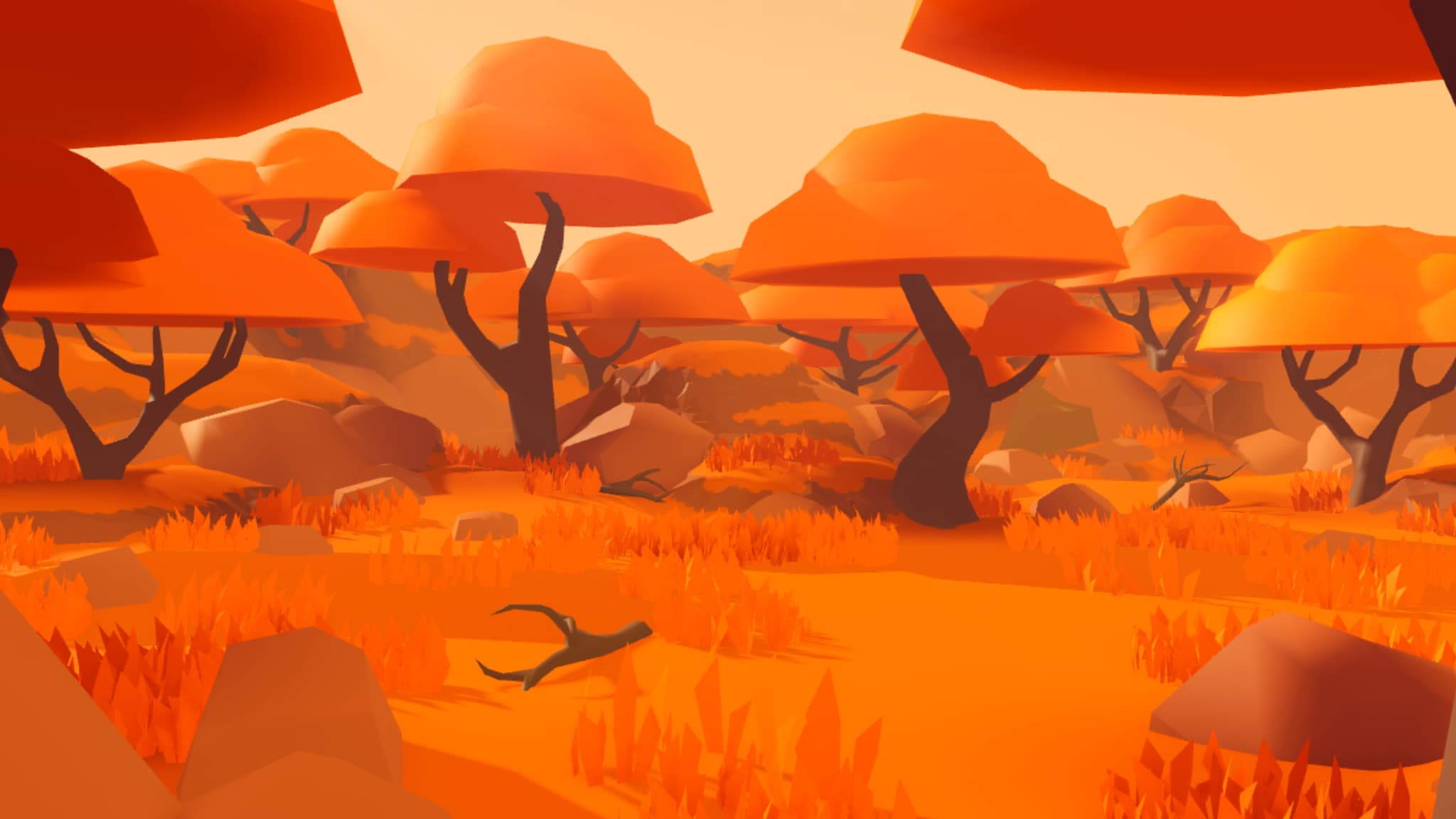 Low Poly Orange Forest Pack 🍊