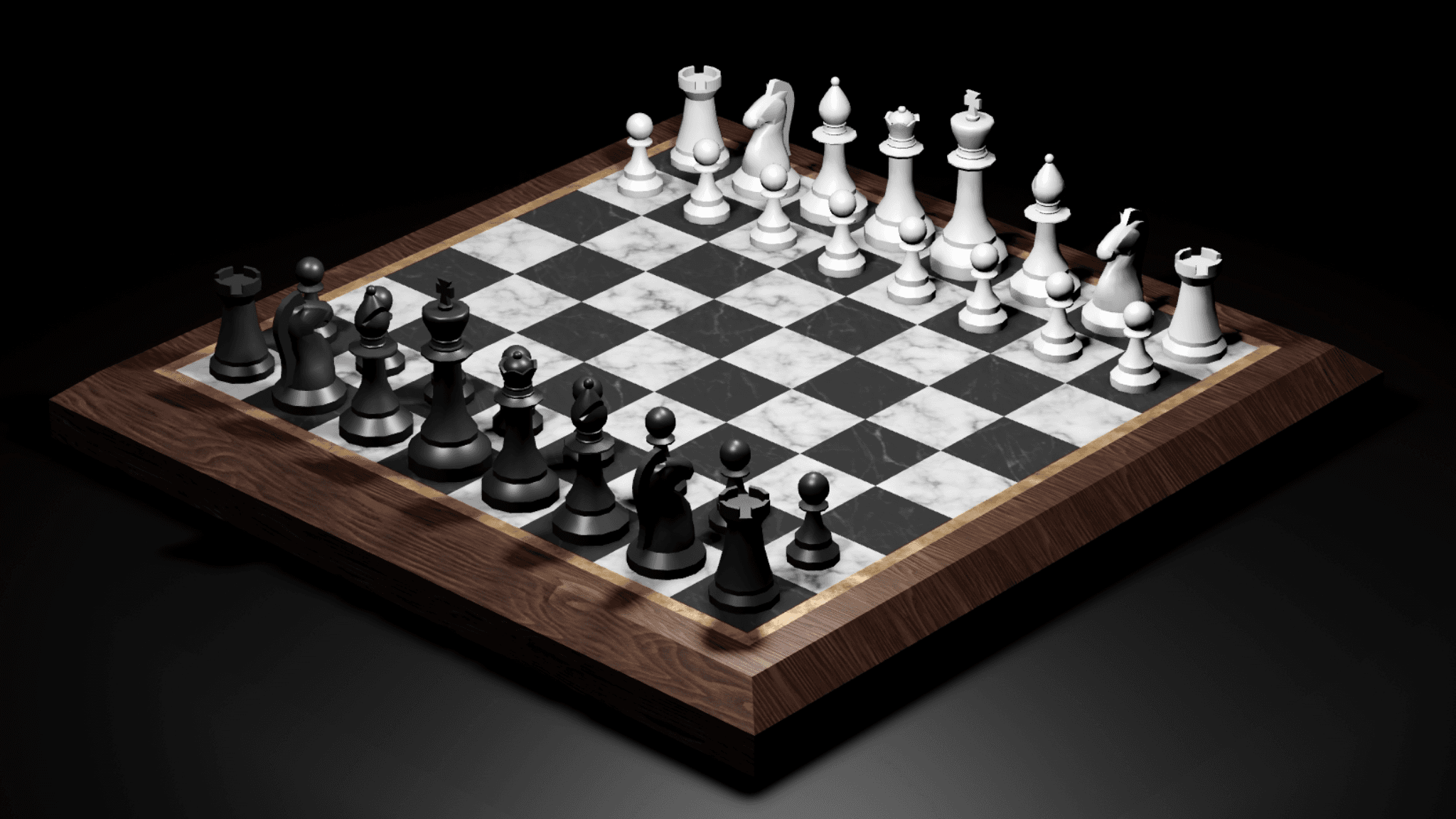 Low Poly Chess Set ♟️