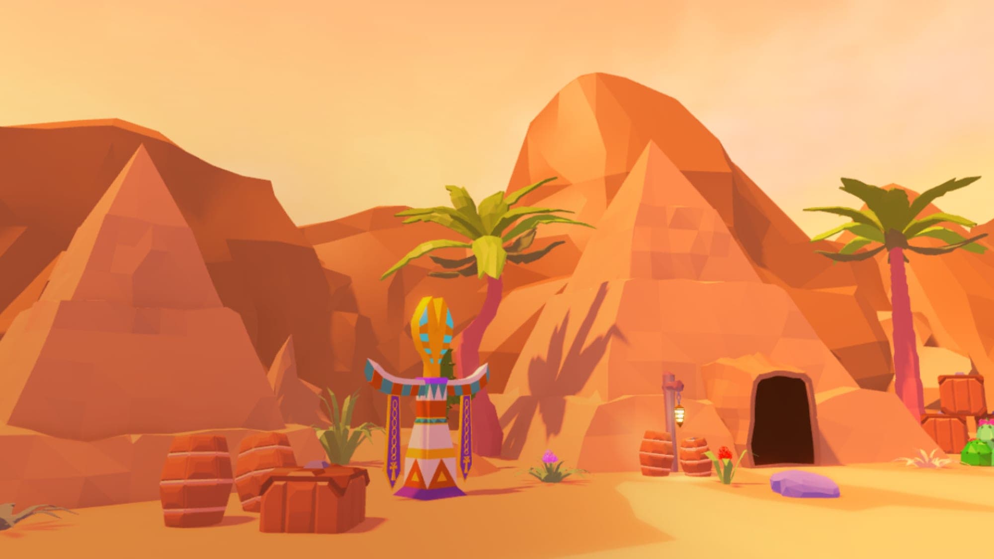 Low Poly Desert Map 🏜️