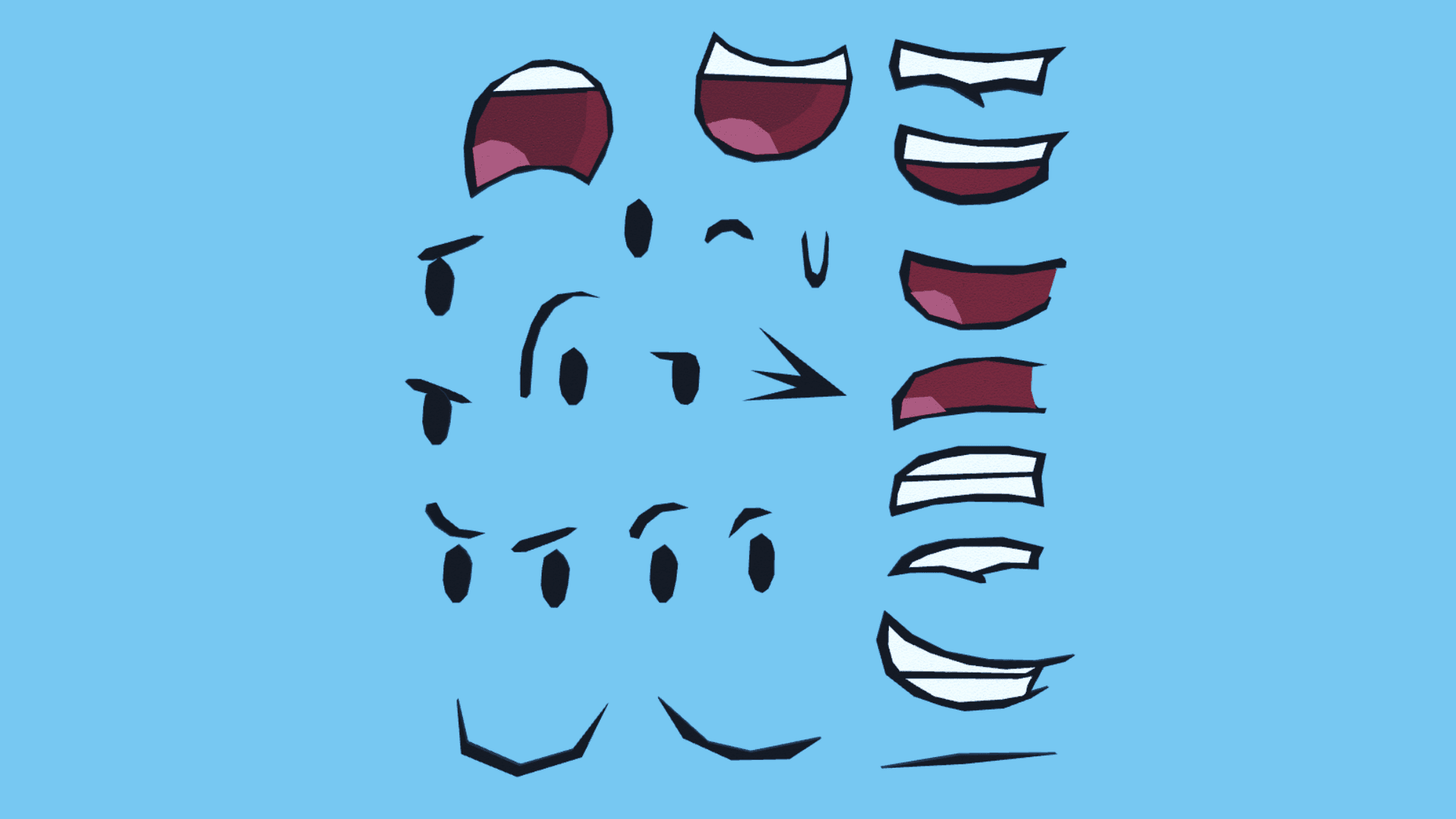Low Poly Facial Expression Pack 😊 — image 1