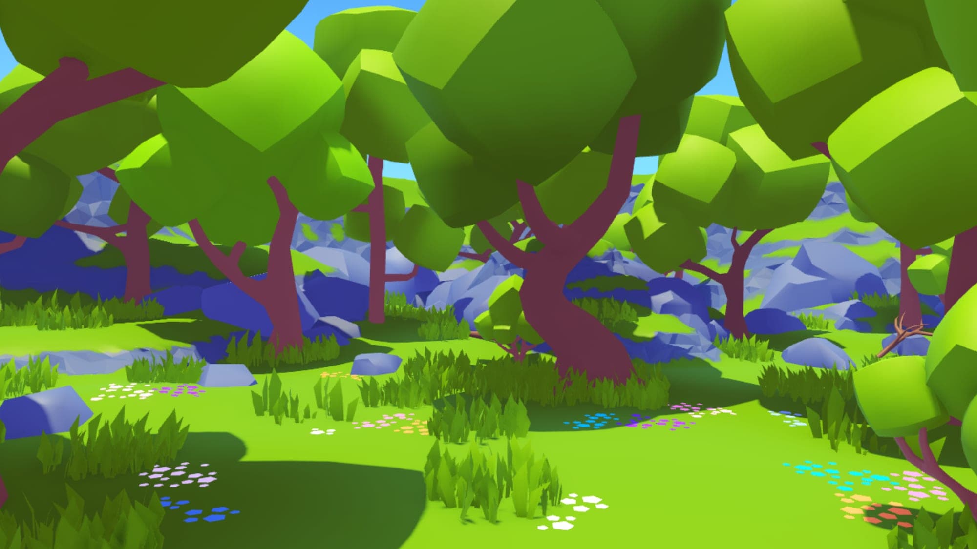 Low Poly Green Forest Pack 🌳